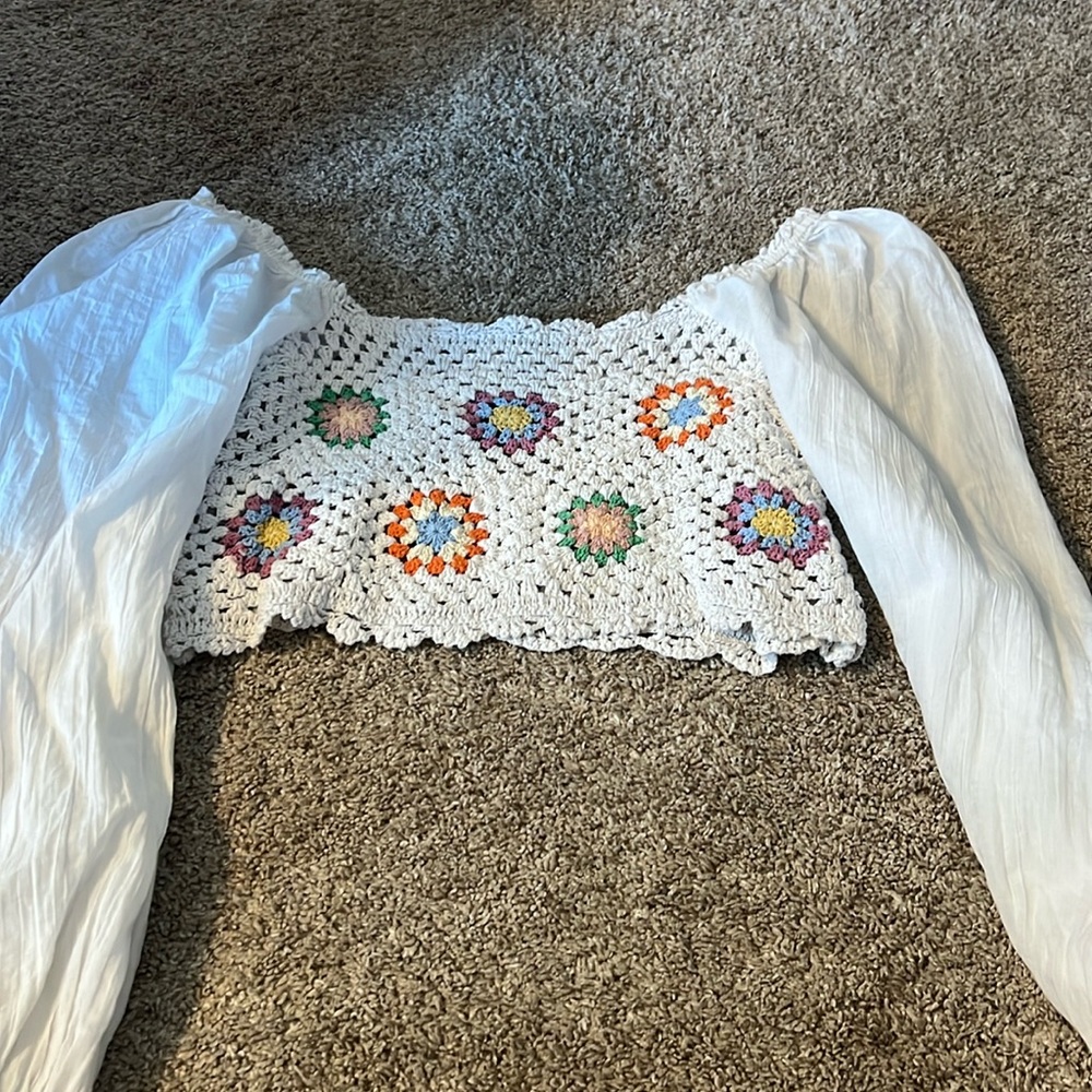 Arie crochet top